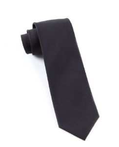 Solid Cotton Black Tie sold by The Tie Bar