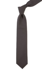 Solid Cotton Black Tie sold by The Tie Bar