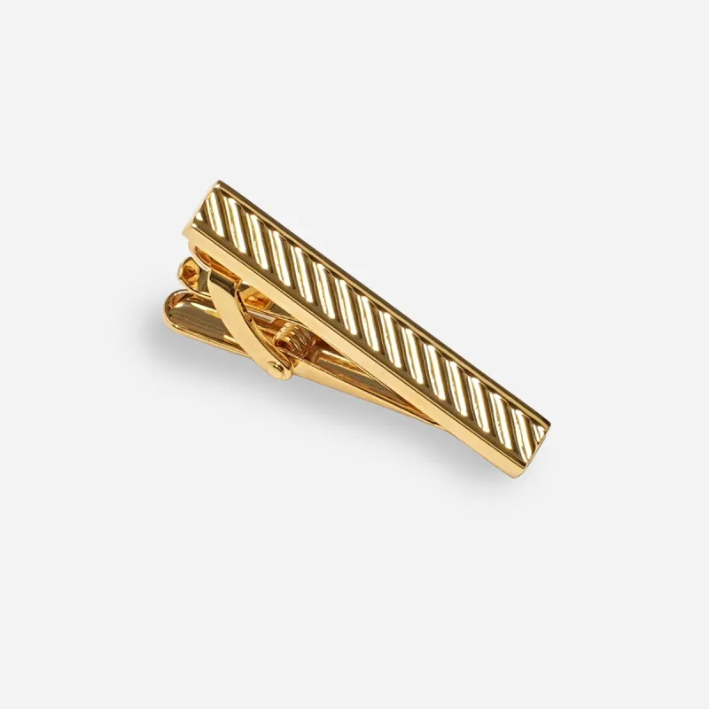 Braided Gold Tie Bar sold by The Tie Bar