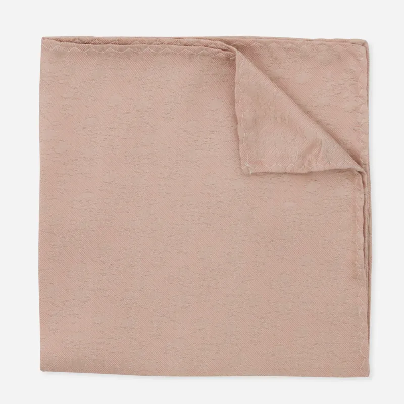 Entwined Floral Blush Pink Pocket Square sold by The Tie Bar