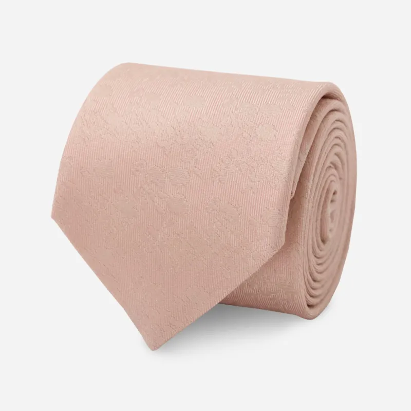 Entwined Floral Blush Pink Tie sold by The Tie Bar