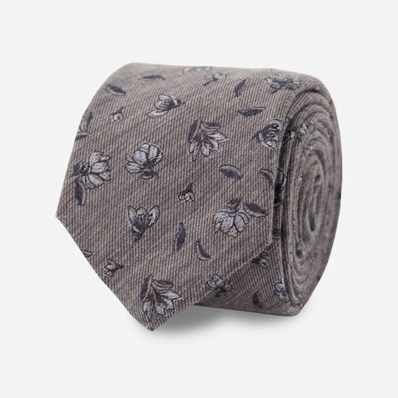 Grazioso Floral Grey Tie sold by The Tie Bar