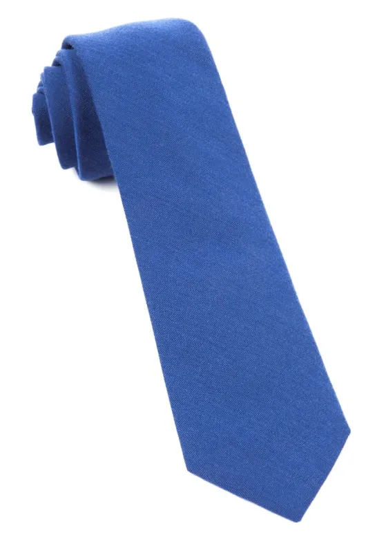 Solid Wool Classic Blue Tie sold by The Tie Bar