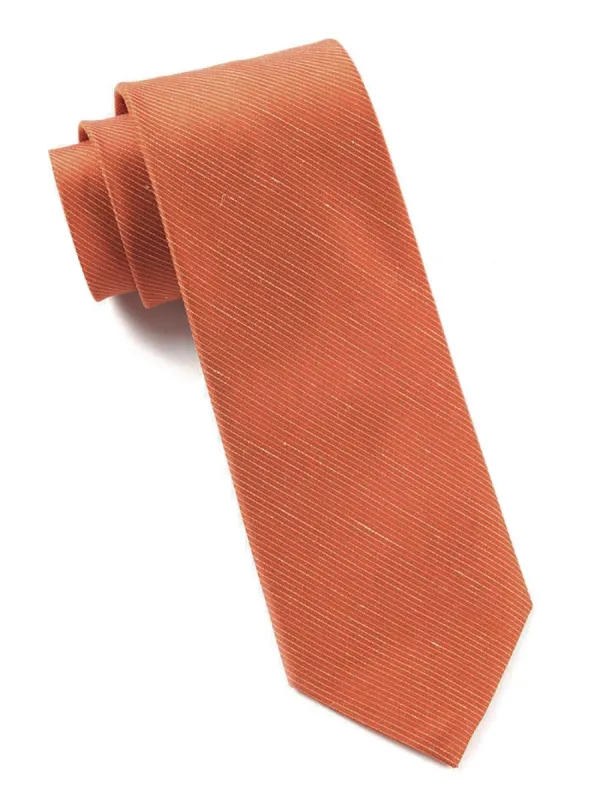 Fountain Solid Orange Tie sold by The Tie Bar