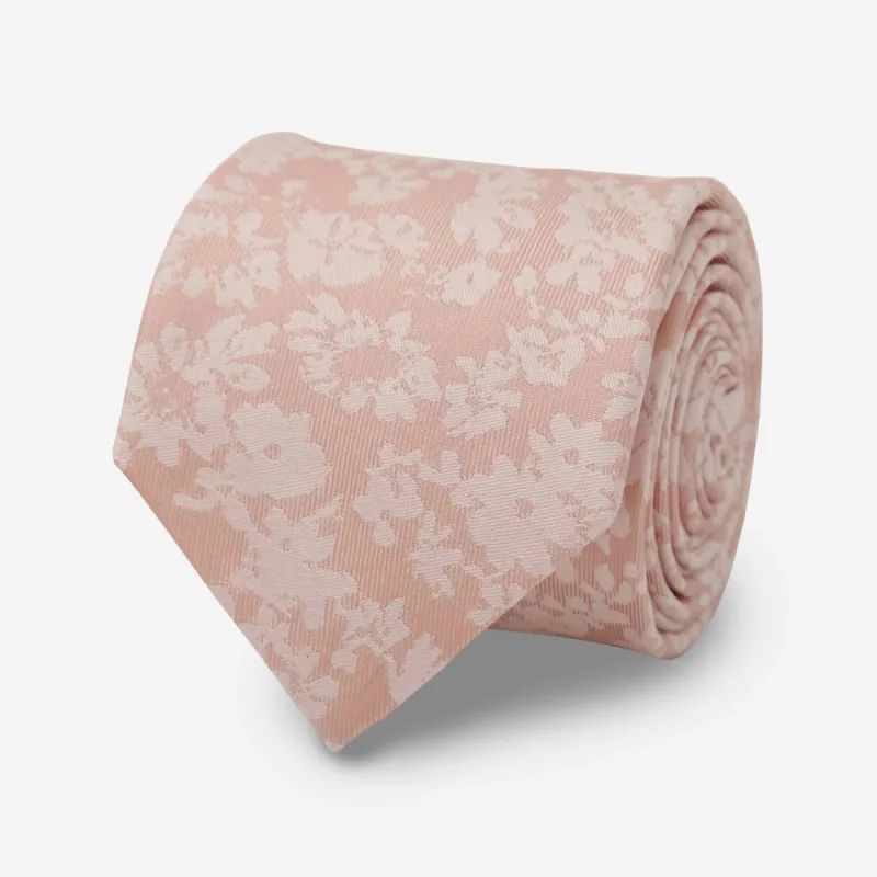 Incognito Floral Blush Pink Tie sold by The Tie Bar