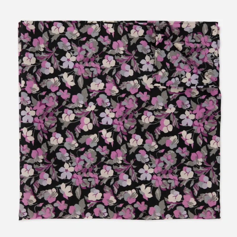 Sarah Floral Lilac Pocket Square sold by The Tie Bar