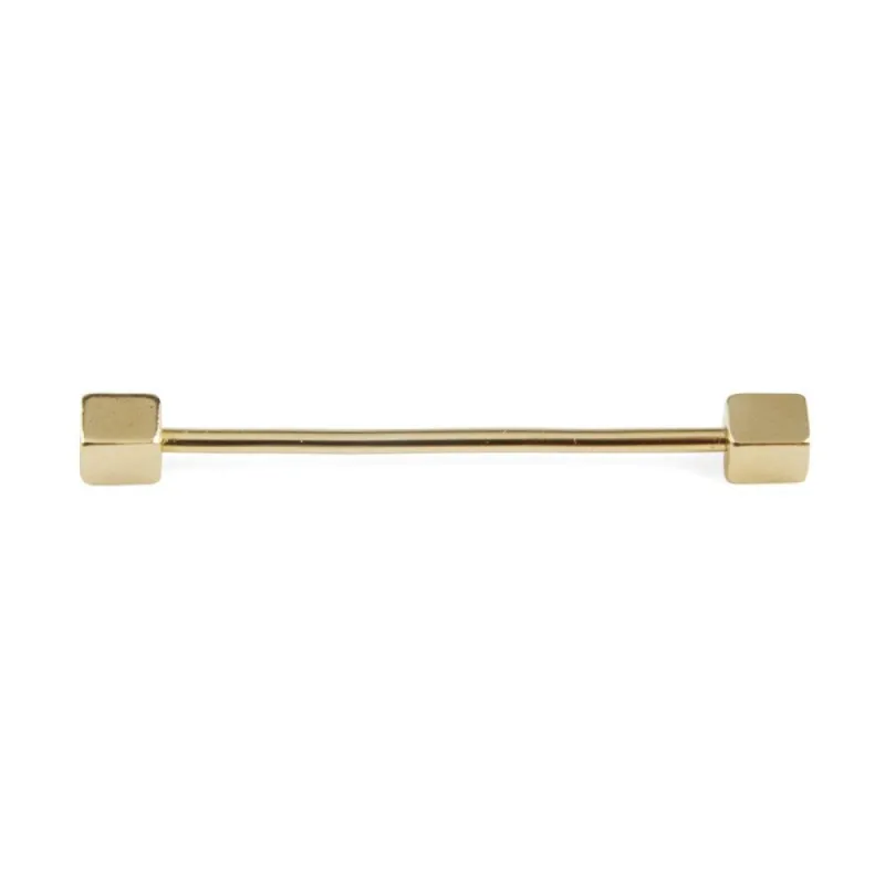Square Eyelet Gold Collar Bar sold by The Tie Bar