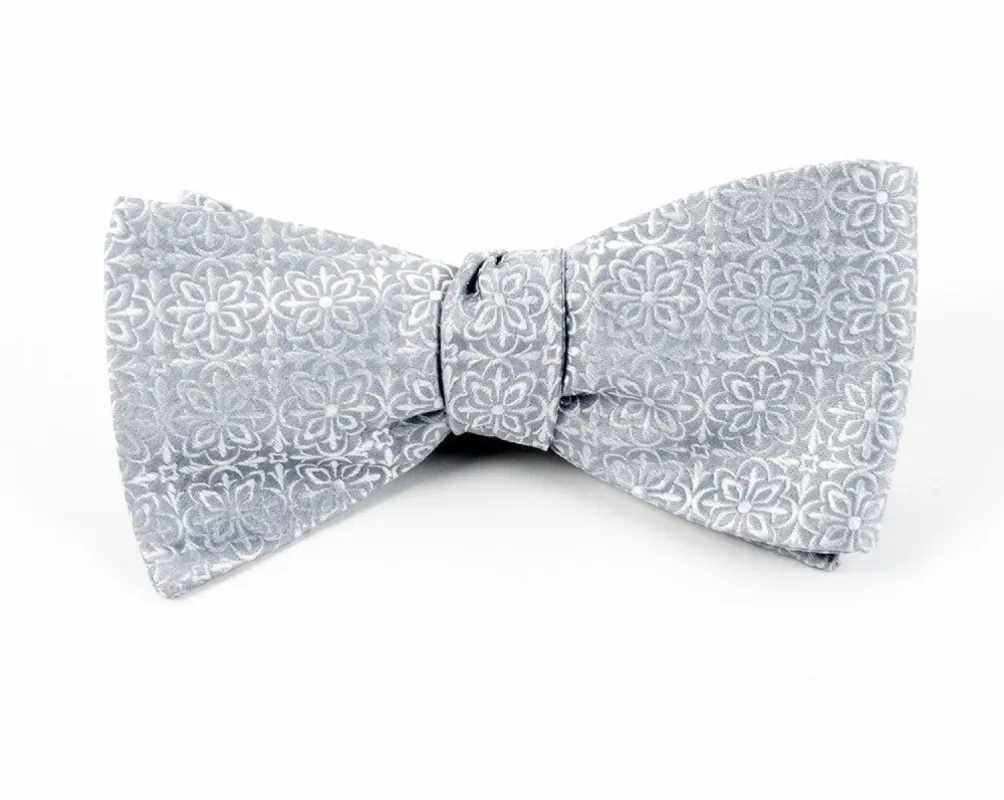 Opulent Silver Bow Tie sold by The Tie Bar