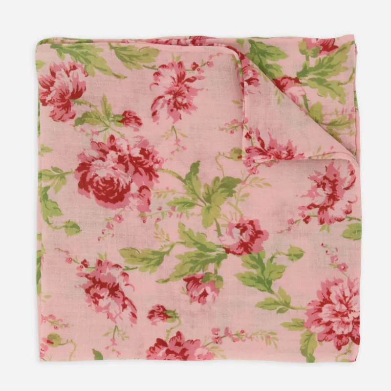 Mumu Weddings - Garden Romantic Blush Pink Pocket Square sold by The Tie Bar