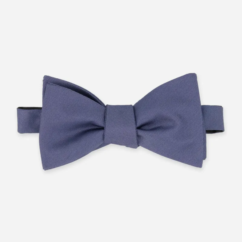 Mumu Weddings - Desert Solid Slate Blue Bow Tie sold by The Tie Bar