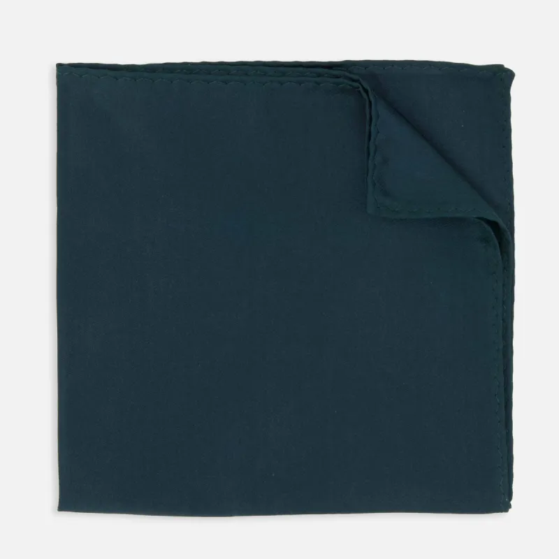 Mumu Weddings - Desert Solid Emerald Green Pocket Square sold by The Tie Bar