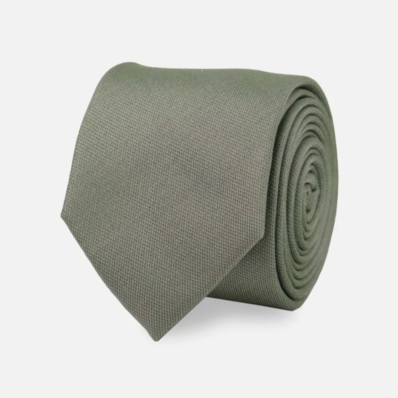Mumu Weddings - Desert Solid Deep Sage Tie sold by The Tie Bar