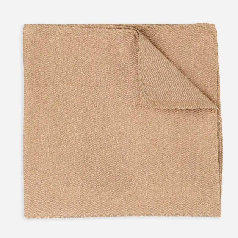 Mumu Weddings - Desert Solid Soft Beige Pocket Square sold by The Tie Bar