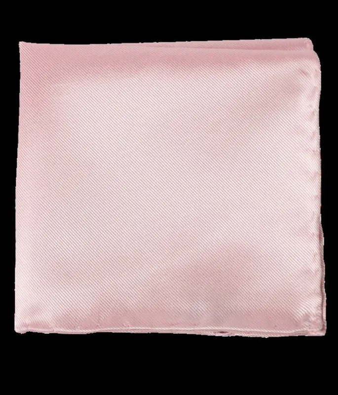 Solid Twill Blush Pink Pocket Square sold by The Tie Bar
