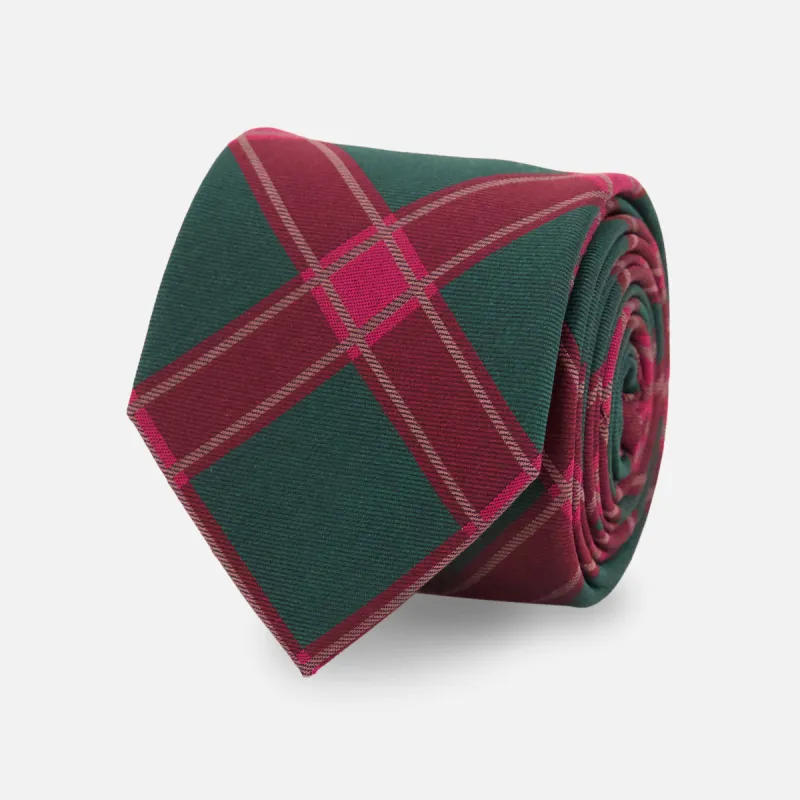 Holiday Plaid Hunter Green Tie sold by The Tie Bar