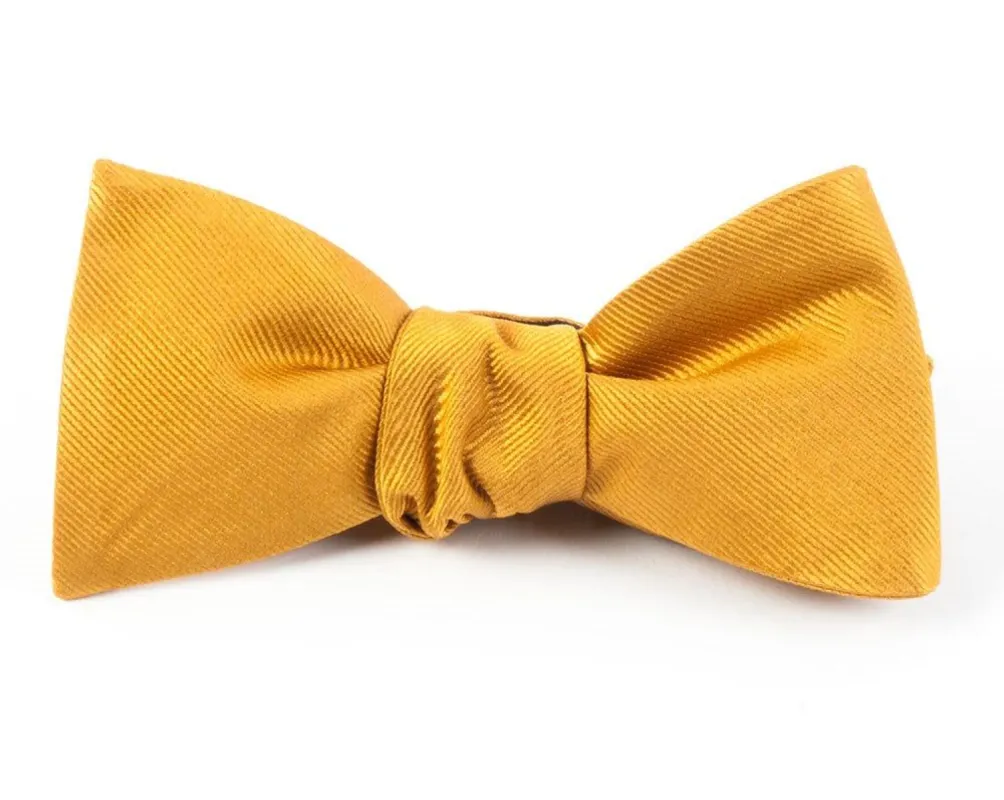 Grosgrain Solid Mustard Bow Tie sold by The Tie Bar