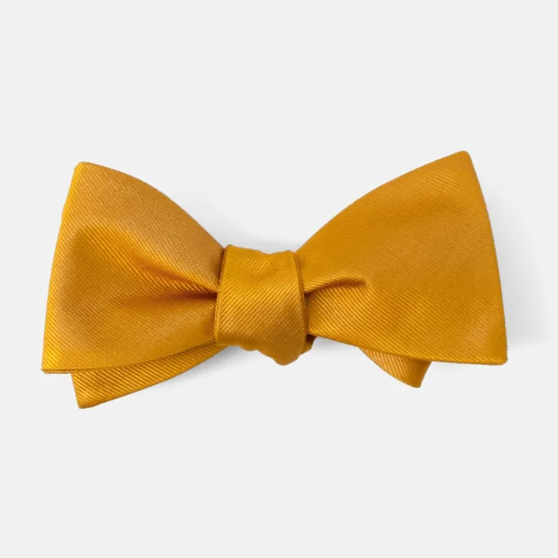 Grosgrain Solid Marigold Bow Tie sold by The Tie Bar