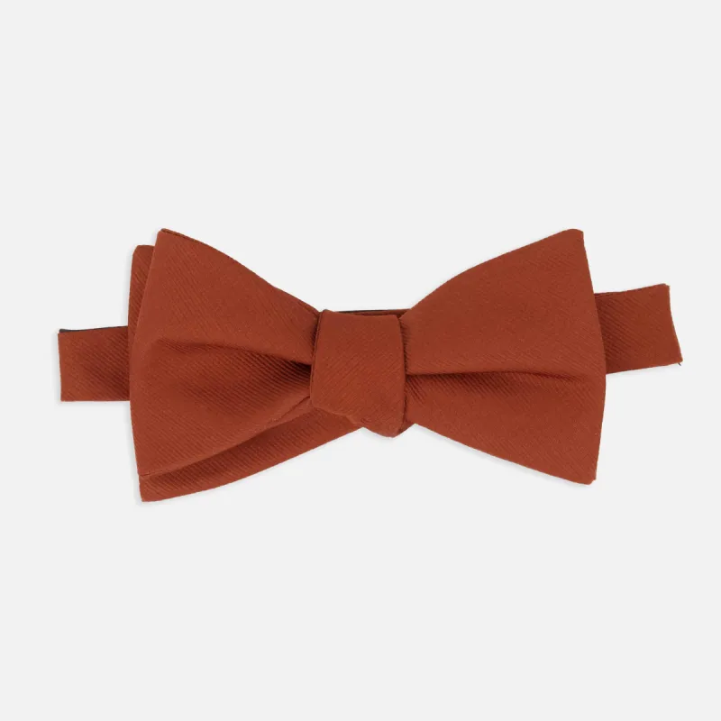 Grosgrain Solid Copper Bow Tie sold by The Tie Bar