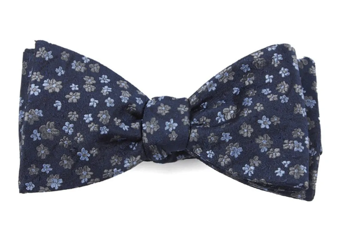 Free Fall Floral Navy Bow Tie sold by The Tie Bar