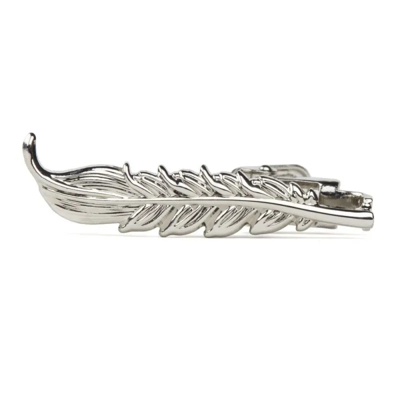 Feather Silver Tie Bar sold by The Tie Bar