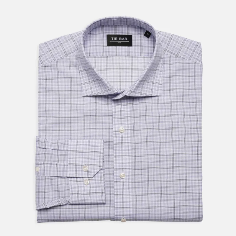 Box Plaid Blue Dress Shirt sold by The Tie Bar