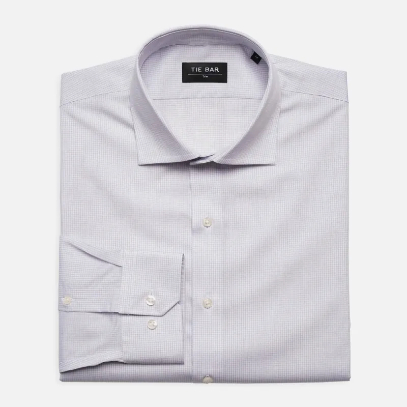 Micro Check Blue Dress Shirt sold by The Tie Bar