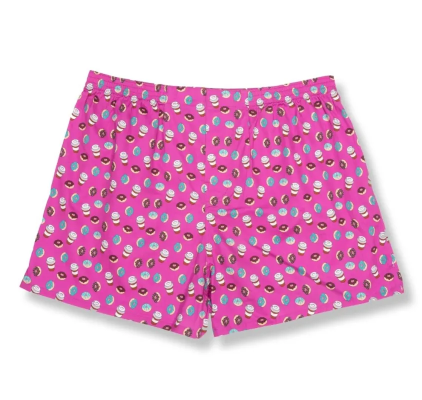 Coffee And Donuts Azalea Boxer sold by The Tie Bar
