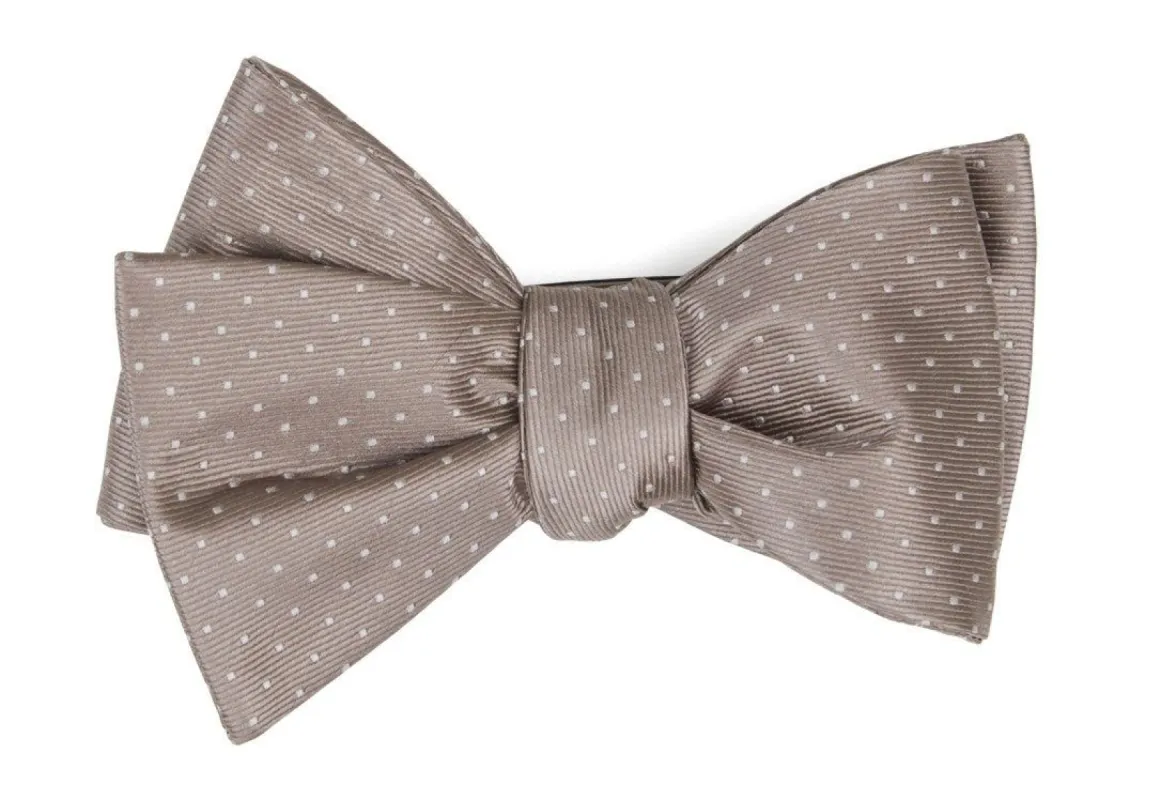 Mini Dots Sandstone Bow Tie sold by The Tie Bar