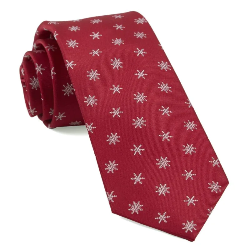 Snowflake Red Tie sold by The Tie Bar