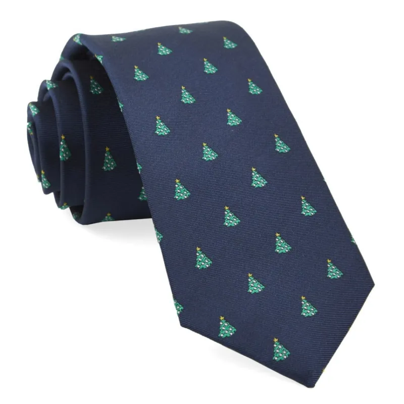 O Christmas Tree Navy Tie sold by The Tie Bar