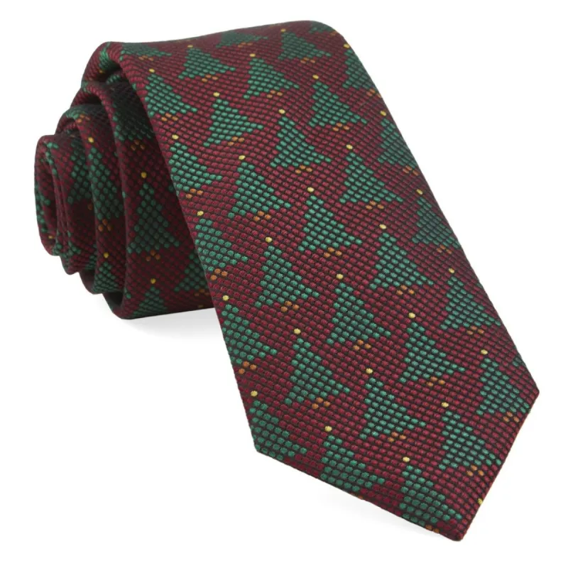 Holiday Network Red Tie sold by The Tie Bar