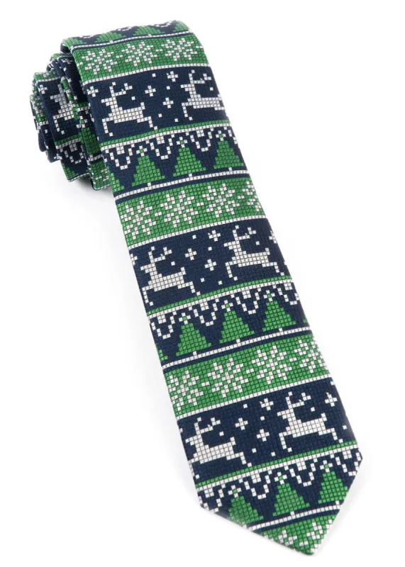 Holiday Gamer Navy Tie sold by The Tie Bar