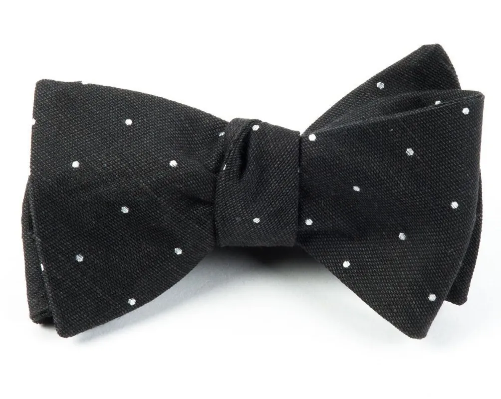 Bulletin Dot Black Bow Tie sold by The Tie Bar