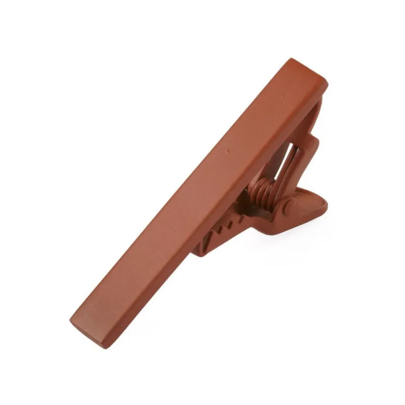 Matte Color Orange Tie Bar sold by The Tie Bar