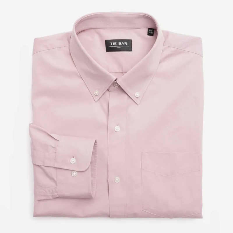 Washed Chino Mauve Casual Shirt sold by The Tie Bar