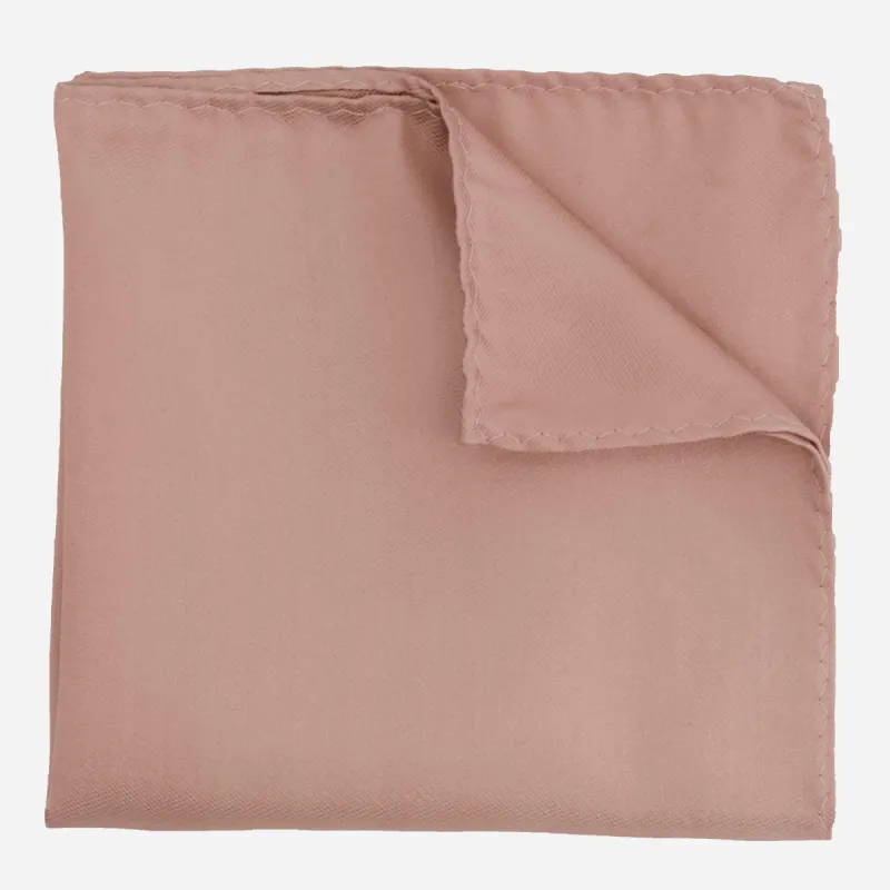 Mumu Weddings - Desert Solid Rose Gold Pocket Square sold by The Tie Bar