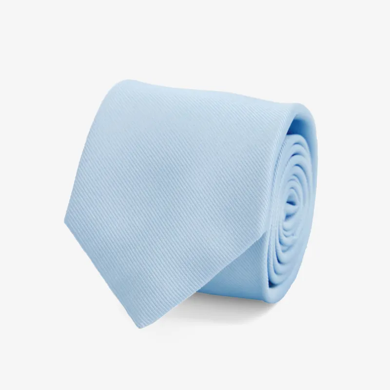 Grosgrain Solid Icy Blue Tie sold by The Tie Bar