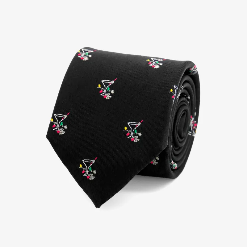 Christmas Cocktail Black Tie sold by The Tie Bar
