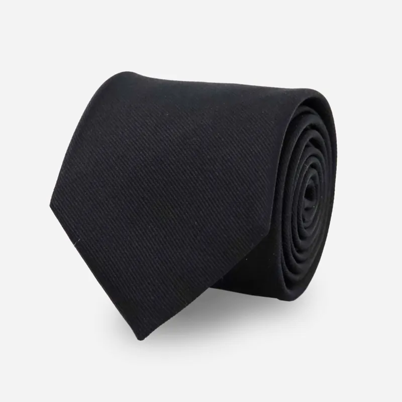 Grosgrain Solid Black Tie sold by The Tie Bar