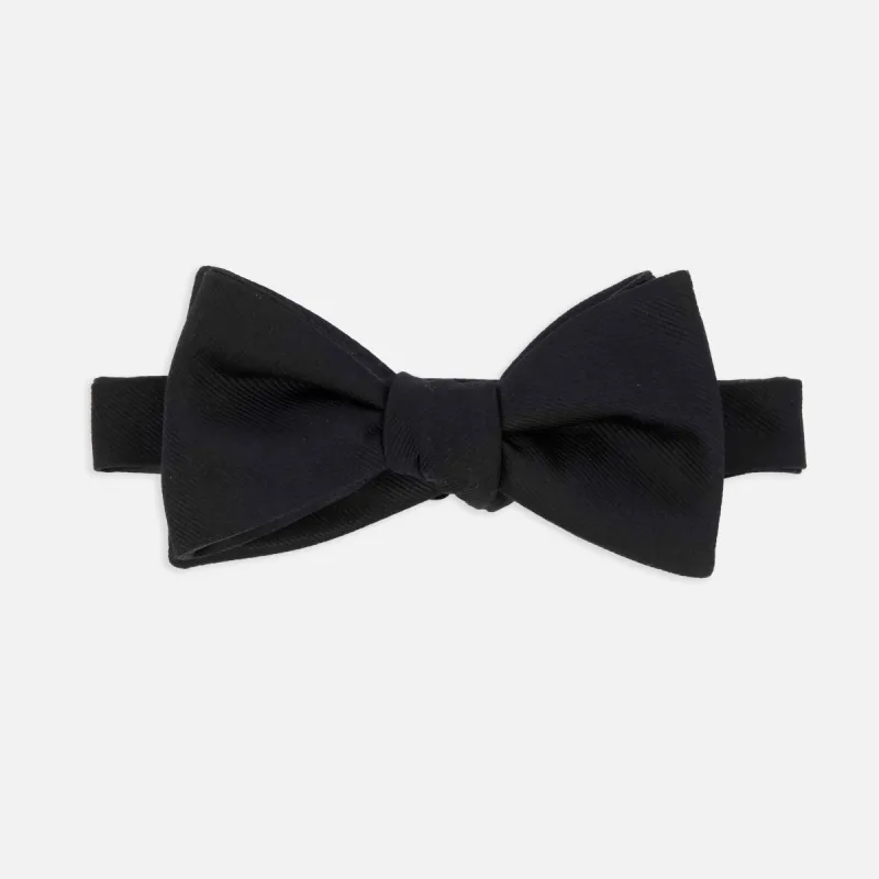 Grosgrain Solid Black Bow Tie sold by The Tie Bar