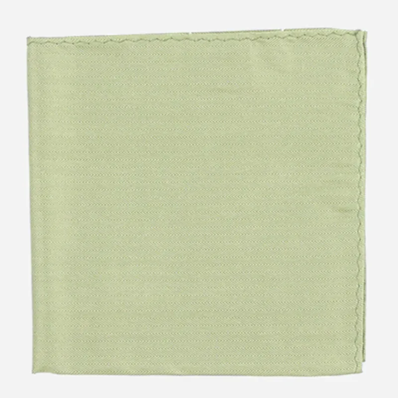 Mumu Weddings - Desert Solid Moss Green Pocket Square sold by The Tie Bar