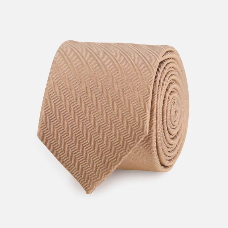 Mumu Weddings - Desert Solid Soft Beige Tie sold by The Tie Bar