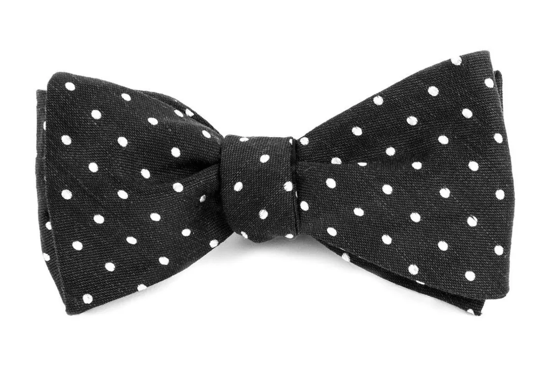 Dotted Dots Black Bow Tie sold by The Tie Bar