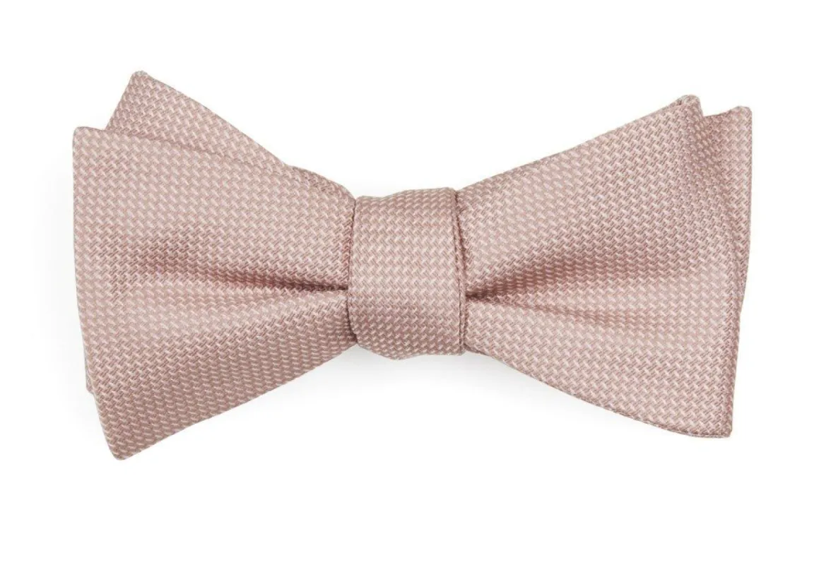 Union Solid Blush Pink Bow Tie sold by The Tie Bar