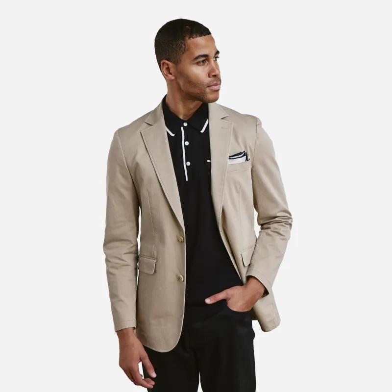 The Cotton Miracle British Tan Jacket sold by The Tie Bar