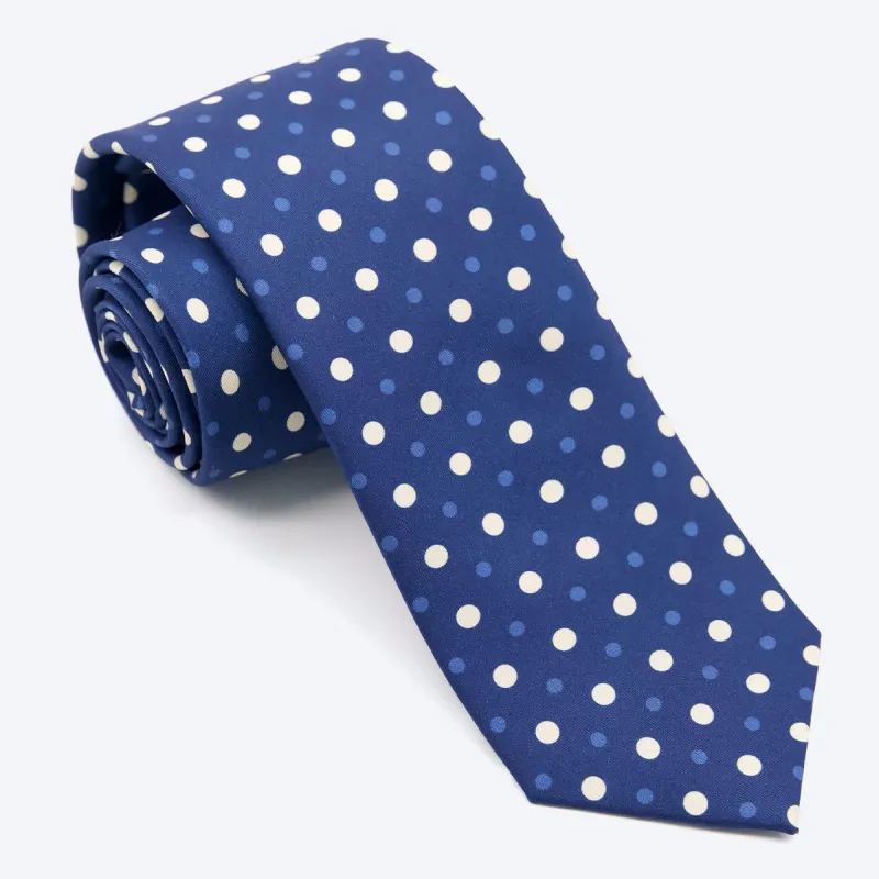 Hidden Dots Denim Blue Tie sold by The Tie Bar