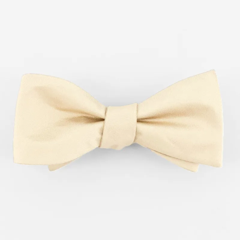 Mumu Weddings - Desert Solid Champagne Bow Tie sold by The Tie Bar