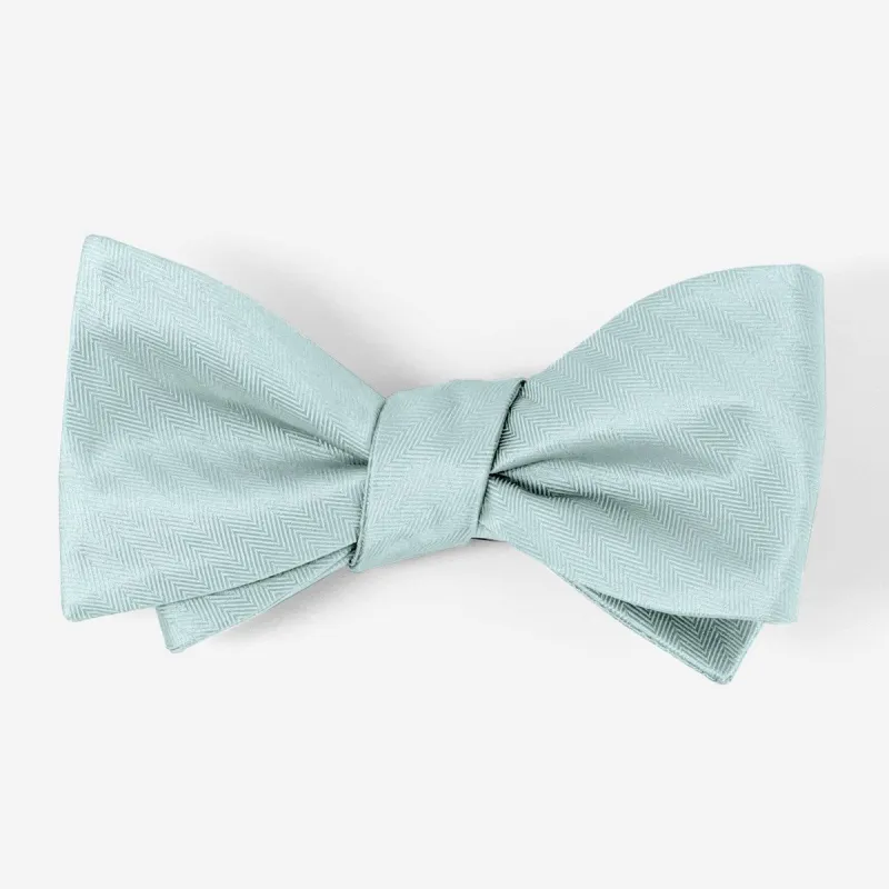 Mumu Weddings - Desert Solid Icy Blue Bow Tie sold by The Tie Bar