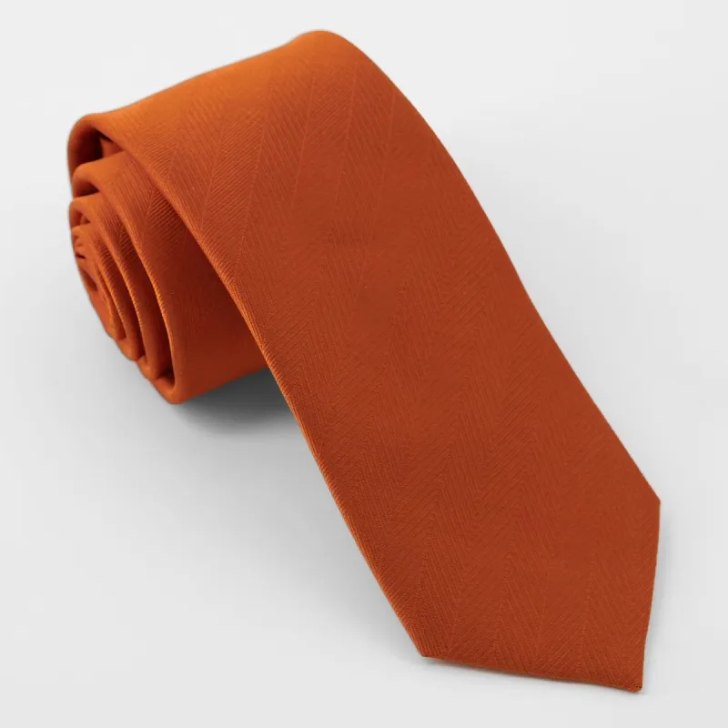 Herringbone Vow Rust Tie sold by The Tie Bar