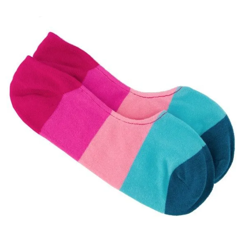 The Los Cabos Pride No-Show Pink Dress Socks sold by The Tie Bar